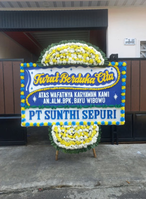 Papan Bunga Duka di Pontang